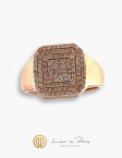 Pink Gold Ring, Diamonds