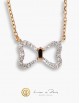 Collier Or Rose 18K, Diamants