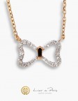 Collier Or Rose 18K, Diamants