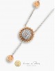 Collier Or Blanc & Rose 18K, Diamants