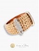 18K White & Pink Gold Ring, Diamonds