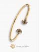 Bracelet Or Jaune 18K, Diamants