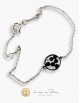 Bracelet Or Blanc 18K, Diamants