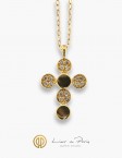 18k Yellow Gold Necklace  Diamonds