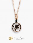 Collier Or Rose 18K, Diamants