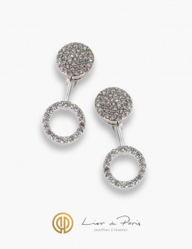 18K White Gold Earrings, Diamonds