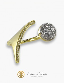 Bague Or Jaune , Diamants